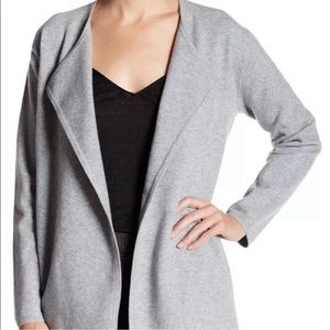 Theory Wool Gray Open Cardigan Size Medium